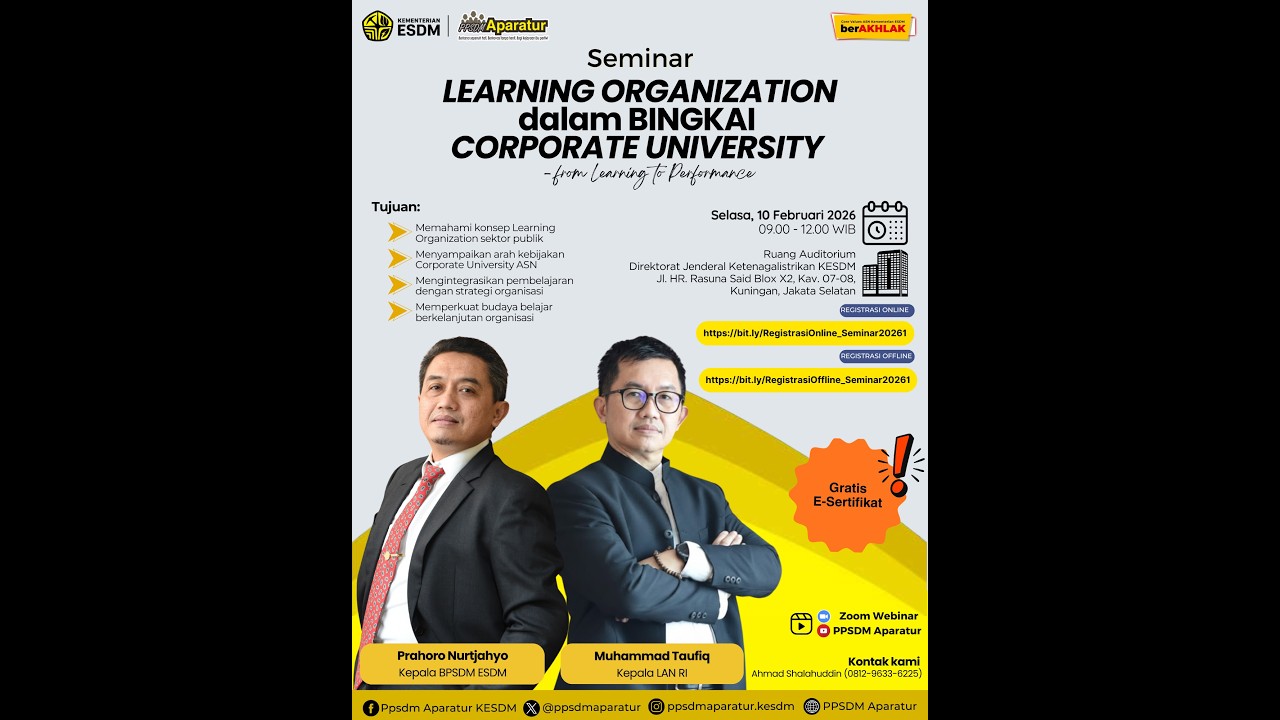 LEARNING ORGANIZATION dalam BINGKAI CORPORATE UNIVERSITY