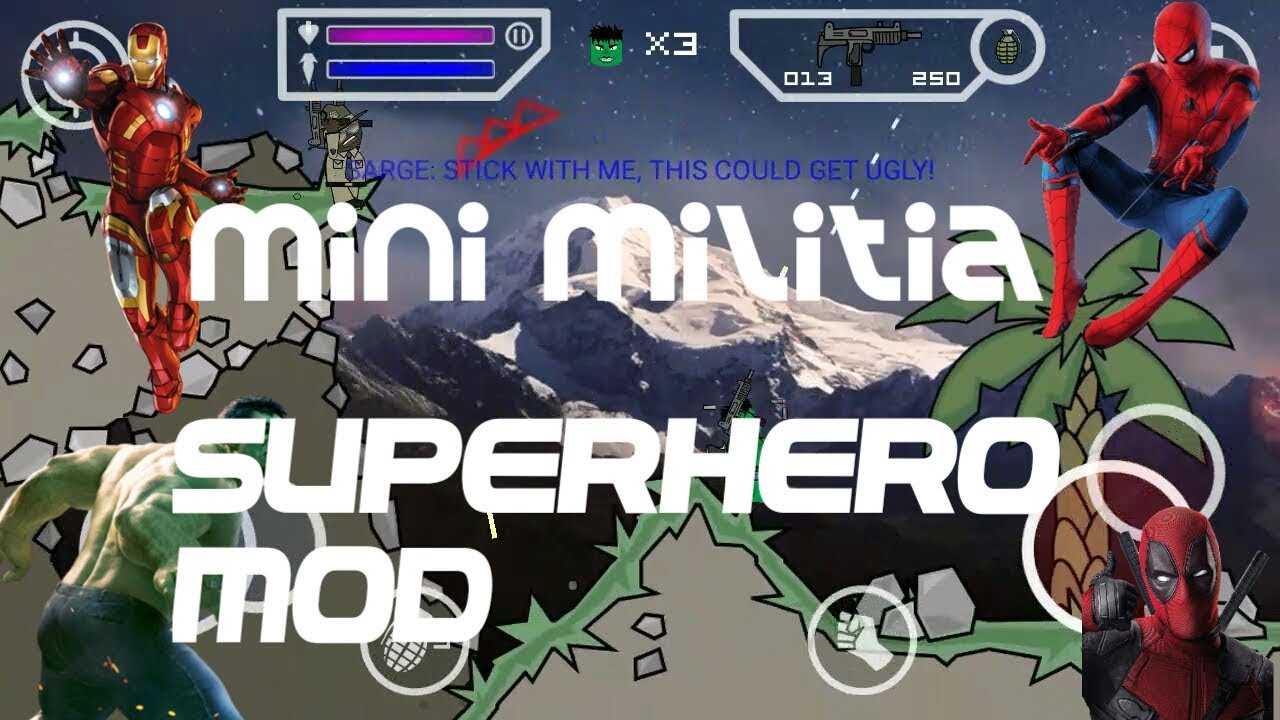 How  to  add  super hero in  mini  militia