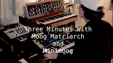 3 Minutes with the Moog Matriarch and Minimoog Model D