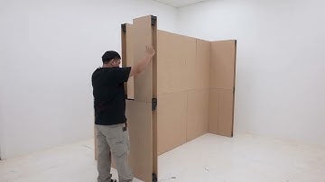 Emagispace 105inW x 48inD x 96inH Freestanding Wall Assembly - Made in The USA