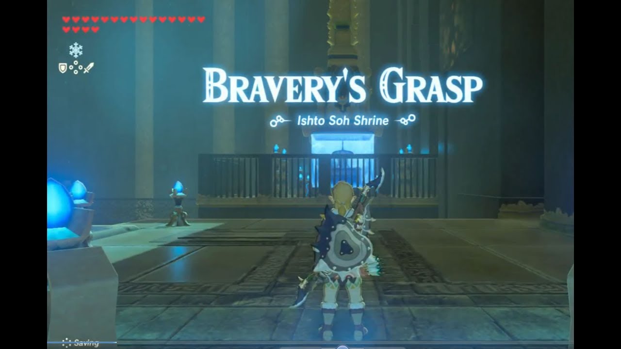Zelda BOTW Ishto Soh Shrine Bravery's Grasp Walkthrough YouTube