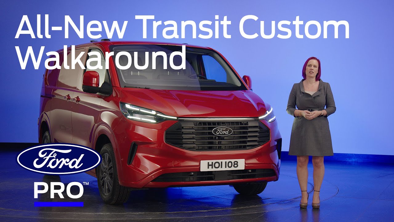 Helt ny Ford Transit Custom 5trins rundvisning Ford Danmark YouTube