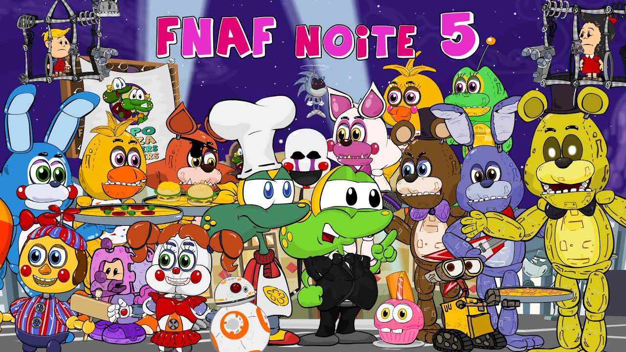 Bonnie e Freddy 5 noites no Freddys para colorir