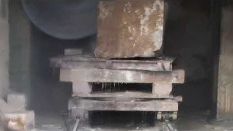OMC-QQ Stone Block Cutting Circular Bridge Saw Working Video