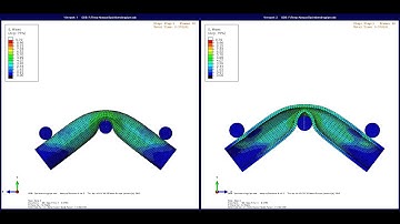 SIMULIA Abaqus - 3 point Pipe Bending