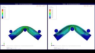 SIMULIA Abaqus - 3 point Pipe Bending