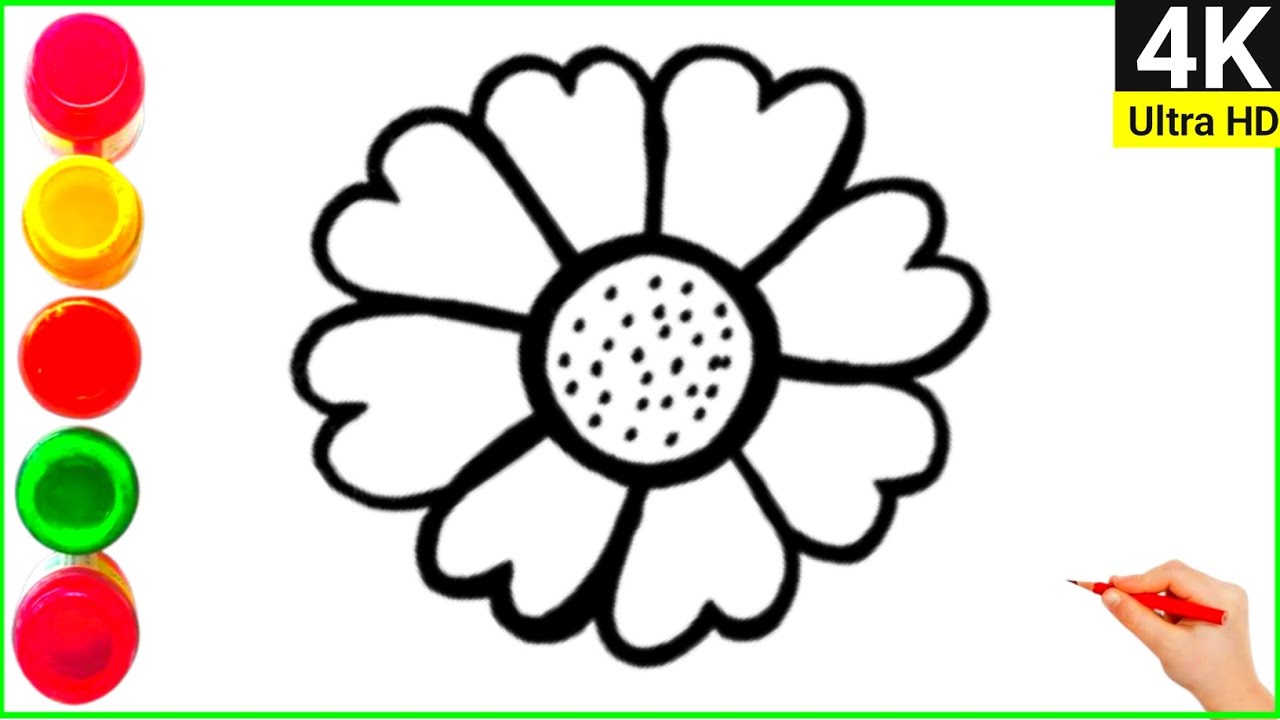 Flower Drawing easy / How to draw Flower Pot 🌷 Flower Vase Drawing Easy 🌺 Pencil / Swar santosh art