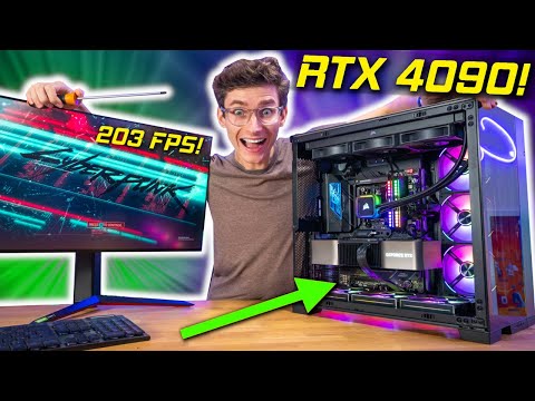 The ULTIMATE RTX 4090 Gaming PC Build! 😲 Full Gameplay Benchmarks w/ Ryzen 7950X!