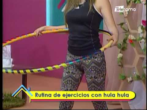 Rutina de ejercicios con hula hula
