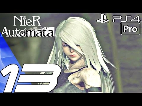 Nier Automata - Gameplay Walkthrough Part 13 - Forest Zone & A2 Boss Fight (PS4 PRO)