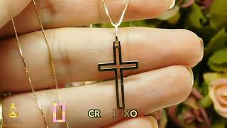 Pingente em Ouro 18K Crucifixo DS068