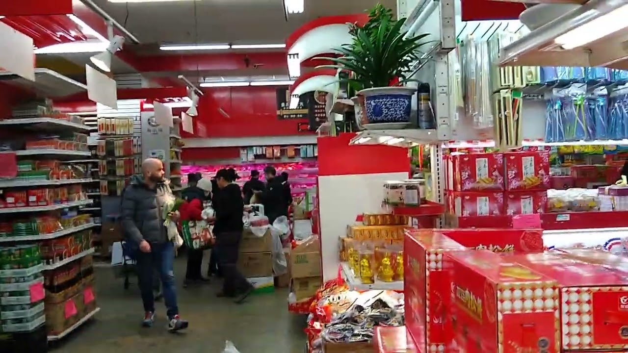 Hong Kong supermarket Amoy dim sum on sale on 1/8/2023