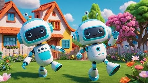 Ten Little Robots Jump High | Fun and Educational Kids Song