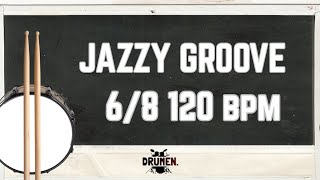 Jazzy Groove | 6/8 | 120 bpm | Drum loop | Drum backing tracks|