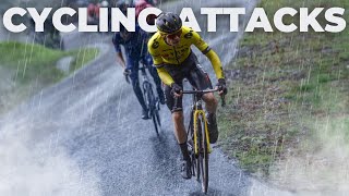 POWERFUL CYCLING ATTACKS | Jonas Vingegaard & Wout Van Aert & Remco Evenepoel 2024