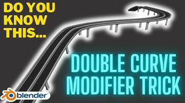 Do you know this double curve modifier trick for Blender?