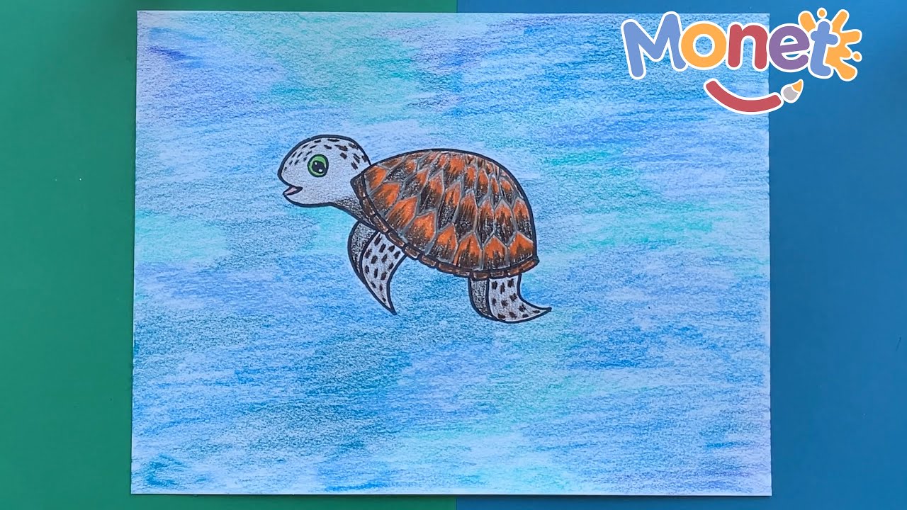 Como dibujar una TORTUGA marina / la vas a AMAR! - YouTube