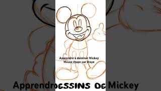 Learn to draw Mickey Mouse #mickey #learnhowtodraw #disney #draw #drawing #disneyland