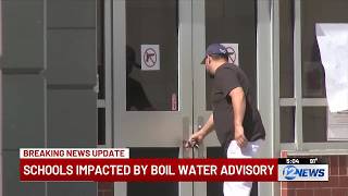 How have Wichita-area schools planned around the boil water advisory