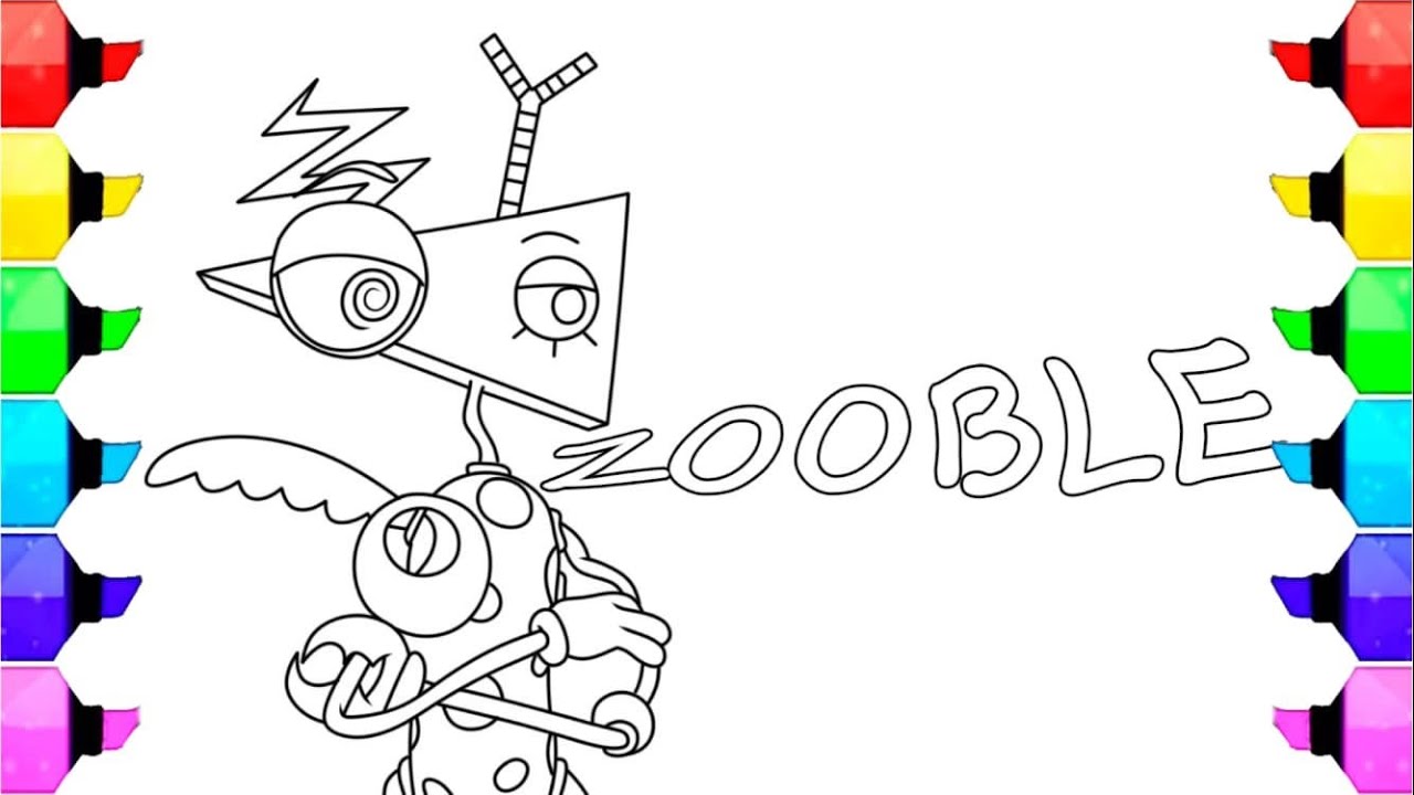 The Amazing Digital Circus Coloring Pages New / How to Color ZOOBLE ...