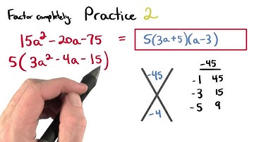Factoring Practice 2 - Visualizing Algebra