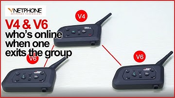 VNETPHONE V4 & V6 | After pairing V4 & V6 intercoms, who’s online when one exits the group?