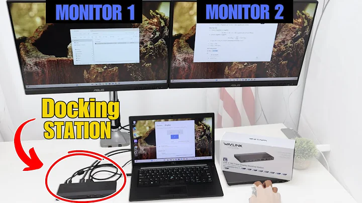 WavLink Docking Station Setup on Windows 11Easy Way To Connect Two Monitors To Your Laptop!