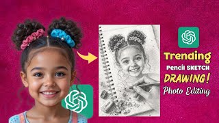 Create Trending Pencil Sketch Drawing Photo Editing | 100% Free | Chat GPT Trend | 2026 #viral#trend screenshot 4