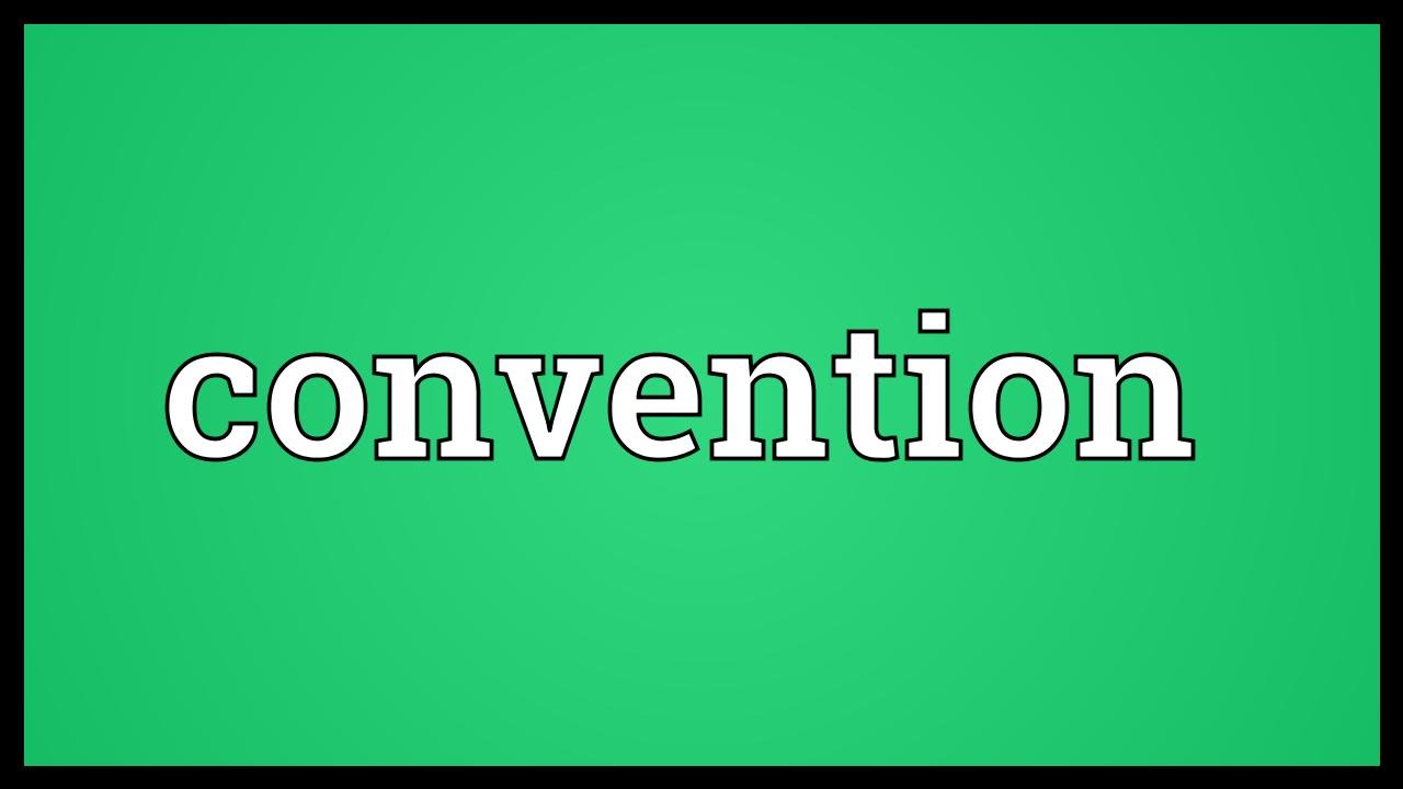 conventions definition english