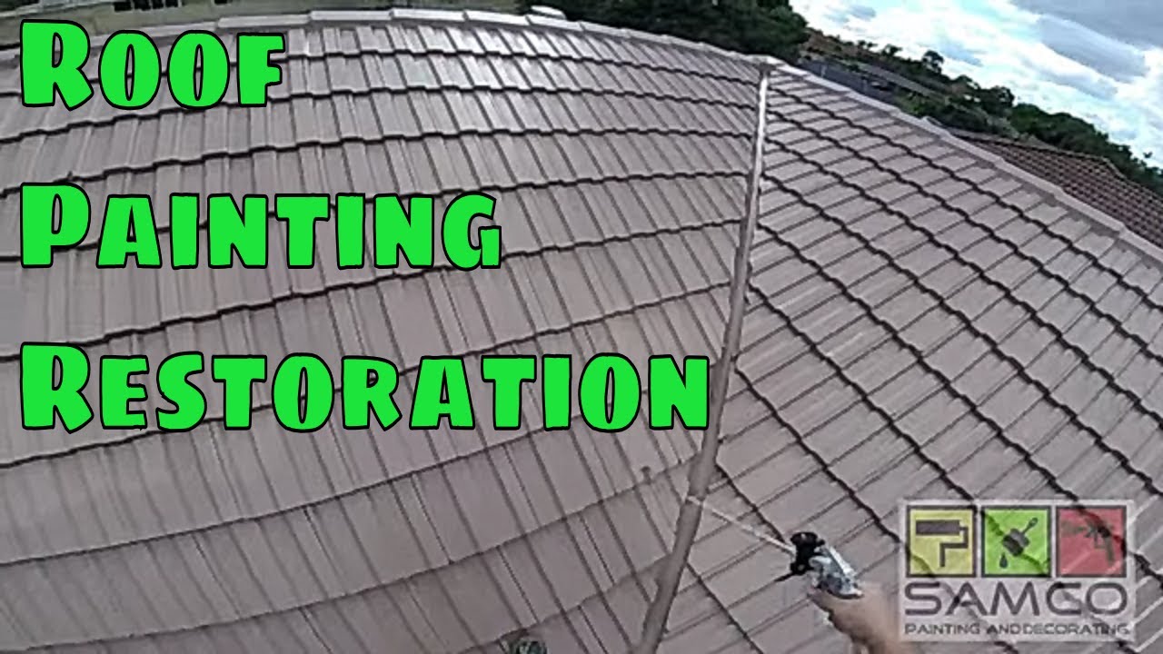 Painting Roof Restoration as pro - YouTube