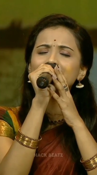 (Super Singer manasi)....... Cute reaction Song status 😜😜/-