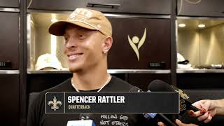 Spencer Rattler on Kellen Moore's offense, Brandin Cooks | 2025 Saints OTAs