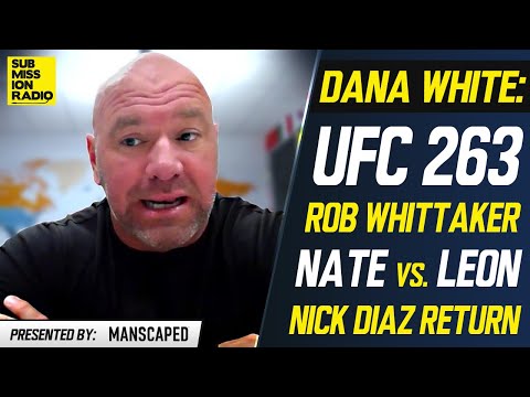 UFC 263: Dana White Confirms "Absolutely" Robert Whittaker is Next For Adesanya/Vettori Winner