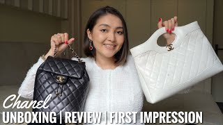 お洒落カラーで選べる◎【CHANEL】CABAS CHANEL31 CHANEL 31 BAG AND URBAN SPIRIT BACKPACK UNBOXING, FIRST