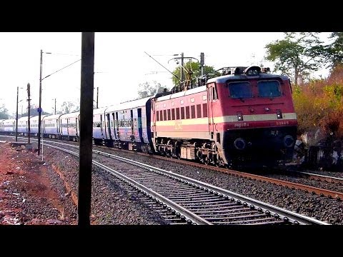 BSL WAP4 22965 ROLLING DOWN THE GHATS WITH GKP LTT KUSHINAGAR EXPRESS