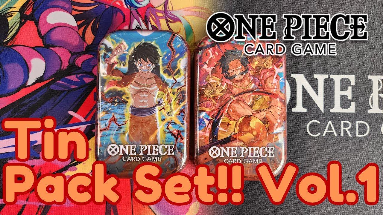 One Piece - Tin Pack Set Vol. 1 Opening!! (MTZ) - YouTube