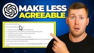 How To Make ChatGPT Less Agreeable