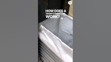 How does a trash compactor work? ♻️💡#trashcompactor #kitchenappliances #appliances #homeimprovement