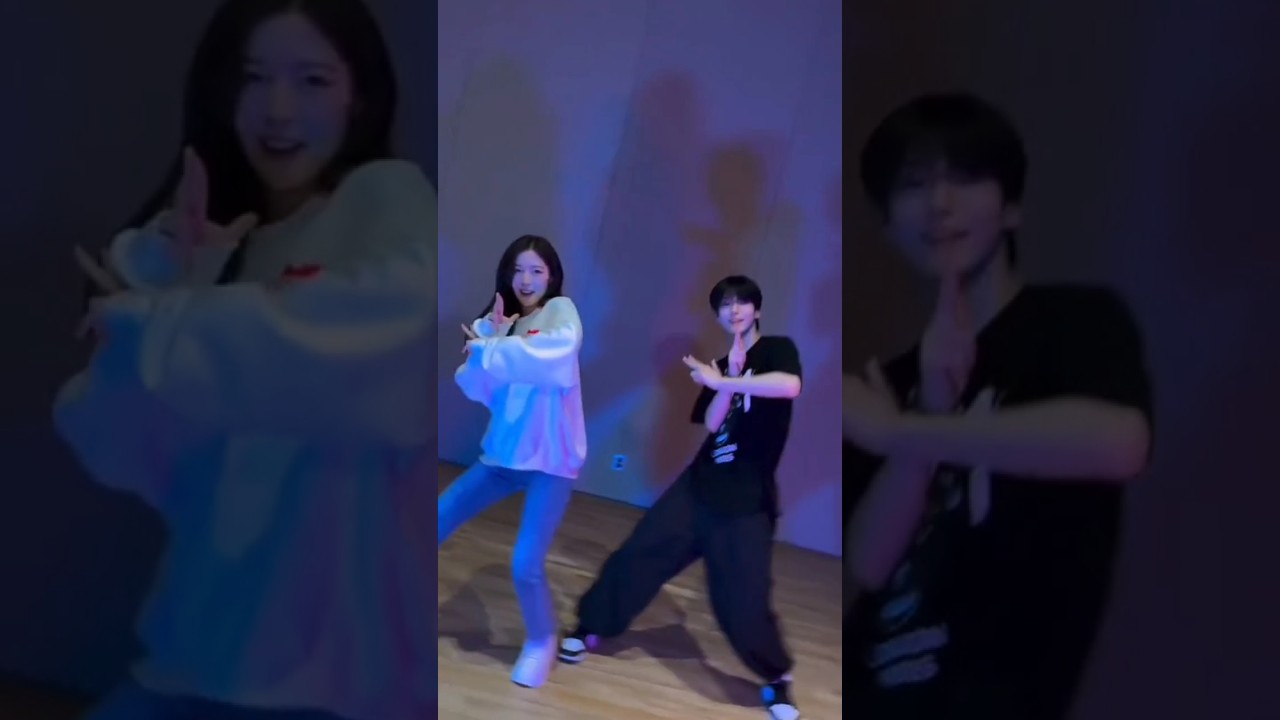 Soobin and arin dancing on wop tiktok dance trend  shorts  arin  soobin  txt