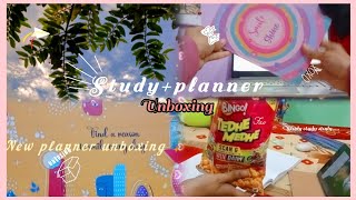 Study+planner unboxing with me ✨💜🌸 cozy indian vlog 🌸✨🦭🌷# kikistudora~ 