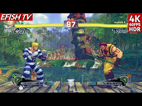 Cody vs Rolento (Hardest AI) - Ultra Street Fighter IV | 4K 60FPS HDR