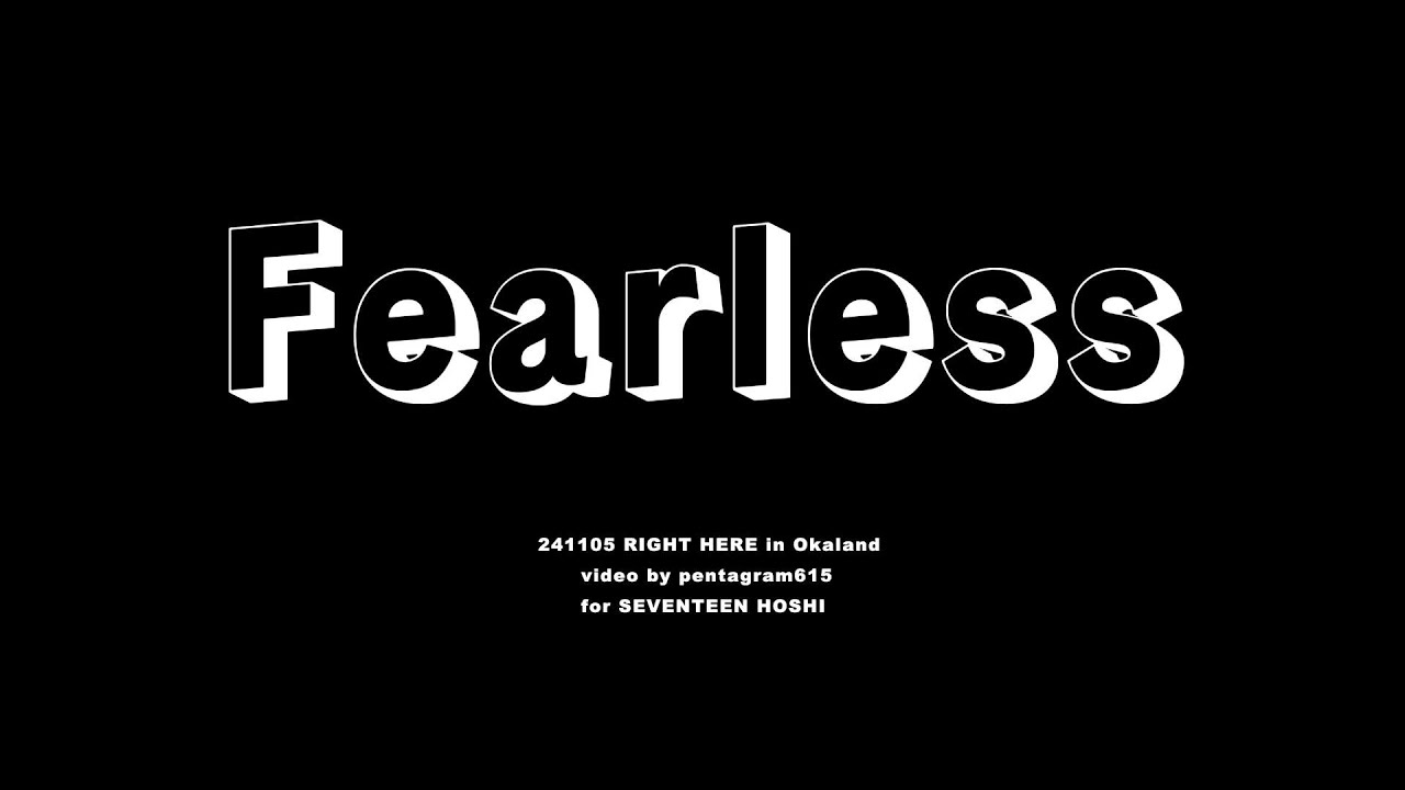 [4K]241105 Okaland Fearless HOSHI focus