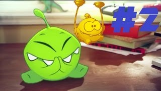 Cut the Rope Experiments Sticky Steps level 2 all three stars walkthrough screenshot 5