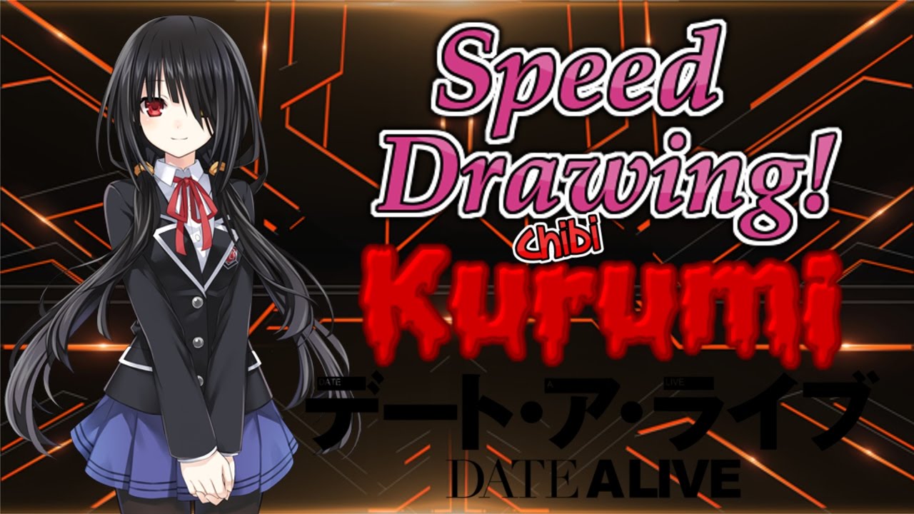 Speed Drawing - Kurumi [Chibi] - Date A Live - YouTube
