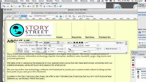 Dreamweaver Tutorial : How to Set Background Colors on a Web Page With Dreamweaver