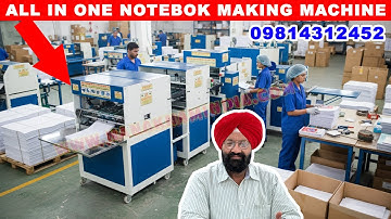 Fully Automatic Notebook Making Machine price in India, 3 in 1 Notebook Making Machine price