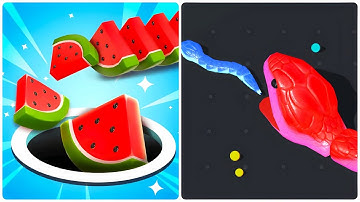 Snake Clash.io Vs Fruit Hole - All Max ASMR Gameplay 