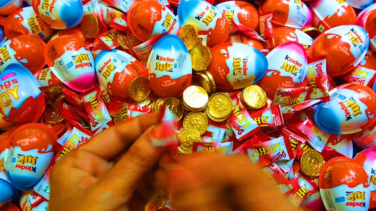 300 Yummy Kinder Surprise Egg Toys OpeningA Lot of yummy kindar