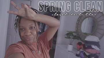 Closet Declutter | Spring Clean w/ me | Closet Makeover Vlog | Tiece TV