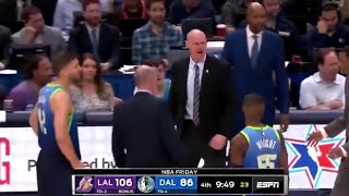 Dallas Coach Rick Carlisle EJECTED! Lakers vs Mavericks 1.10.2020